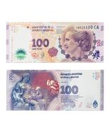 2016 Argentina 100 Peso  P-358c UNC Comm. Banknote - Eva Peron Serie CA - $6.90 CAD