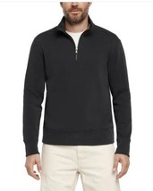 Banana Republic Mens Sweatshirt Black Quarter Zip Long Sleeves Heavyweig... - $883.81 MXN