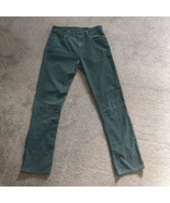 Gap 1969 Corduroy Jeans 30x32 Ring Spun Denim Straight Cut Green Cotton/... - £19.42 GBP