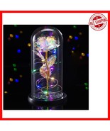 Illuminated Forever Rose in Elegant Glass Dome - Unique Gift for Any Occ... - $247.85 MXN