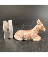 Replacement Nativity Piece : Donkey. Vintage Hand Painted Ceramic - $9.00
