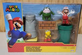 Super Mario World Of Nintendo 2” Playset Desert Diorama Set Toys Action Figure - £7.12 GBP