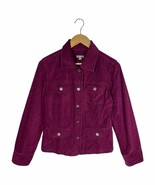 J Jill Jacket Womens S Velvet Long Sleeve Button Up Pockets Collared Ber... - €25,47 EUR