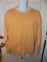 IZOD Gold Colored Long Sleeve Pullover Sweater Size L Men&#39;s EUC - £22.02 GBP