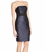 Plenty By Tracy Reese Nadia Blue Jacquard Cocktail Dress  SZ 8 NWT - $79.20