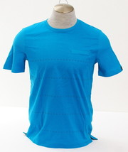 Nike Lab Court Roger Federer Blue Printed Short Sleeve Tennis Shirt Top Men&#39;s - £111.88 GBP