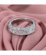 Radiant Cut 2.50 Ct Lab Grown Diamond Wedding Band U-Shape Set 14k Gold - €1.689,13 EUR+