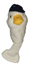 Aflac Duck Plush Golf Head Cover White/Blue/Yellow Logo Sock Puppet - £10.37 GBP