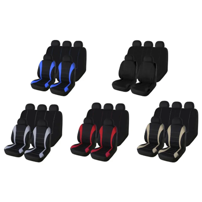 Universal Auto Seat Covers Full Set for Car Truck SUV Van Front Rear Protector - £29.07 GBP+