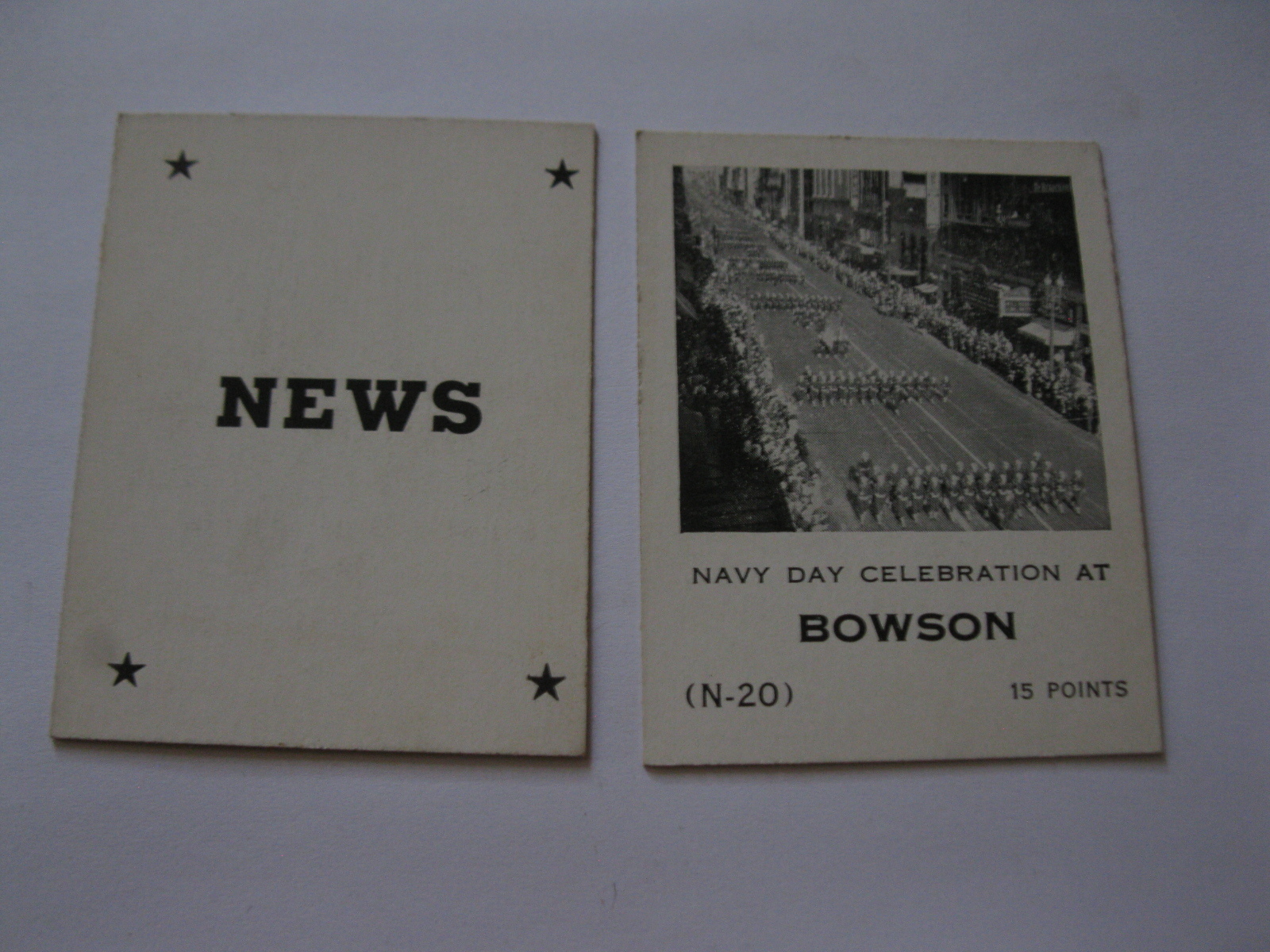 Primary image for 1958 Star Reporter Board Game Piece: News Card - Bowson