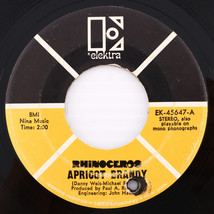 Rhinoceros  – Apricot Brandy / When You Say You&#39;re Sorry - 45 rpm 1969 E... - £3.41 GBP