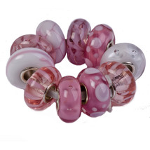 Trollbeads Glass 64110 Empowerment glass beads, Pink Kit-10 RETIRED - £163.75 GBP