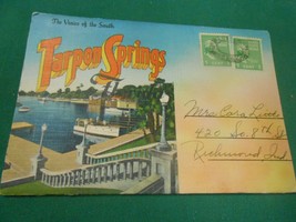 Vintage Souvenir Postcard Folder &quot;Greetings From Tarpon Springs, Florida&quot; - £7.57 GBP