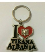 NEW ALBANIA VINTAGE METAL KEY CHAIN PENDANT-TIRANA-ALBANIA FLAG-SOUVENIR... - £4.54 GBP