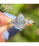 1.5 CT Pear Lab-Grown Diamond Engagement Ring – IGI Certified, 14K Solid... - $1,220.00