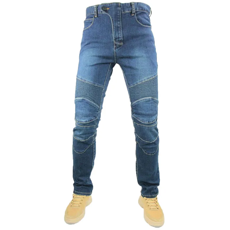  New 4 Season Motorcycle Motocross Pants Outdoor Riding Jeans With Obscure Prote - £149.48 GBP