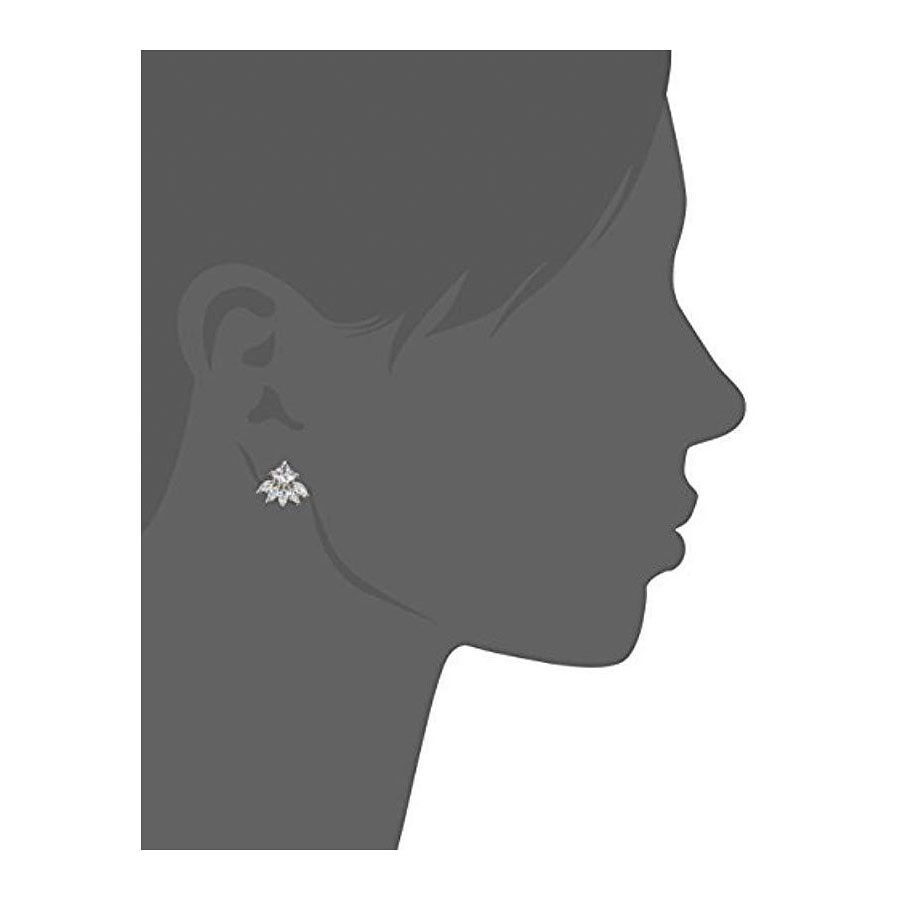 CZ by Kenneth Jay Lane Baguette Cluster 2 cttw Earrings KE1743 NWT Item image 3