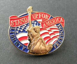 Liberty Flag Usa Oval Lapel Pin Badge 1.1 Inches United States - £4.50 GBP
