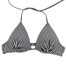 Shade &amp; Shore ~ Push Up ~ Lined Bikini Top ~ Stripe ~ Women&#39;s Size 34C - £17.89 GBP