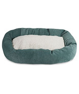 MajesticPet 40 in. Villa Sherpa Donut Pet Bed Azure - $2,241.85 MXN