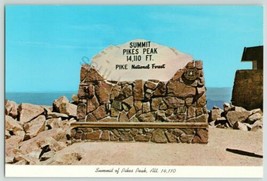 1979 Summit Of Pikes Peak National Forest I MADE IT Colorado Postcard Tr... - £9.95 GBP