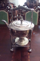 Antique Silver Plated Spirit Kettle, Warmer and Stand WS &amp; S England ORI... - $346.50