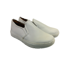 Nurse Mates Women&#39;s Slip-On Adela Slip-Resistant Leather Shoe White Size 7M - £37.96 GBP