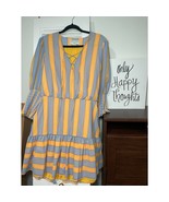 Sachin &amp; Babi Deanna Lace-up V-Neck 3/4 Sleeve Ruffle Dress Womens Size 10 - €38,53 EUR