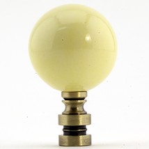 Ceramic  40mm Buttercup Ball Antique Base Finial 2.25&quot;h - £25.77 GBP