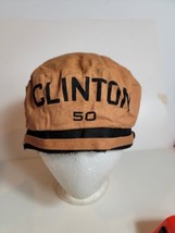 Vintage Clinton 50 Spellout Beret Hat Cap Military Music Musician Tan Rare - £22.63 GBP