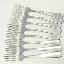 Oneida Flight Satin Dinner Forks 7 3/8&quot; Stainless Lot of 8 - £22.69 GBP