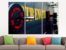 Gym Wall Art Workout Motivation Fitness Canvas Print Fitness Home Decor Motivati - £38.83 GBP