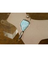 Sterling Silver Artisan Hand Crafted Jewelry Larimar Gemstone Bracelet B... - $49.49