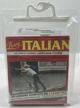 Living Italian 40 Lesson Language Course 2 Cassette Tapes 2 Reference Guide 1985 - £7.82 GBP