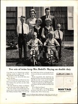 1964 Maytag Washer Dryer Ad The Harold Bodell Family of Roseville Michig... - £16.86 GBP