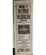 BALTIMORE &amp; OHIO RAILROAD March 1928 5&quot; x 18&quot; broadsheet with Sunday sch... - $33.93 CAD
