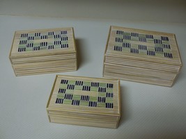 Studio Nova Wood Nesting Boxes ~ Set of 3 ~ Blue Green Cream Color - £28.45 GBP