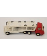 Vintage TONKA Red Semi-Cab &amp; White Car Carrier Made In USA Toy Truck - £15.52 GBP