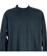 I.N.C. Vintage Black Long Sleeve Mock Turtleneck Shirt XL Mens 51x31 Cot... - £26.85 GBP