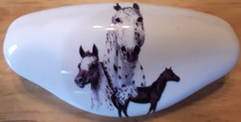 Ceramic Cabinet Drawer Pull Horse Appaloosa #3 - $156.99 MXN