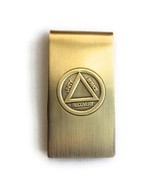 AA Logo Circle Triangle Unity Service Recovery Money Clip Brass Bronze - £4.74 GBP