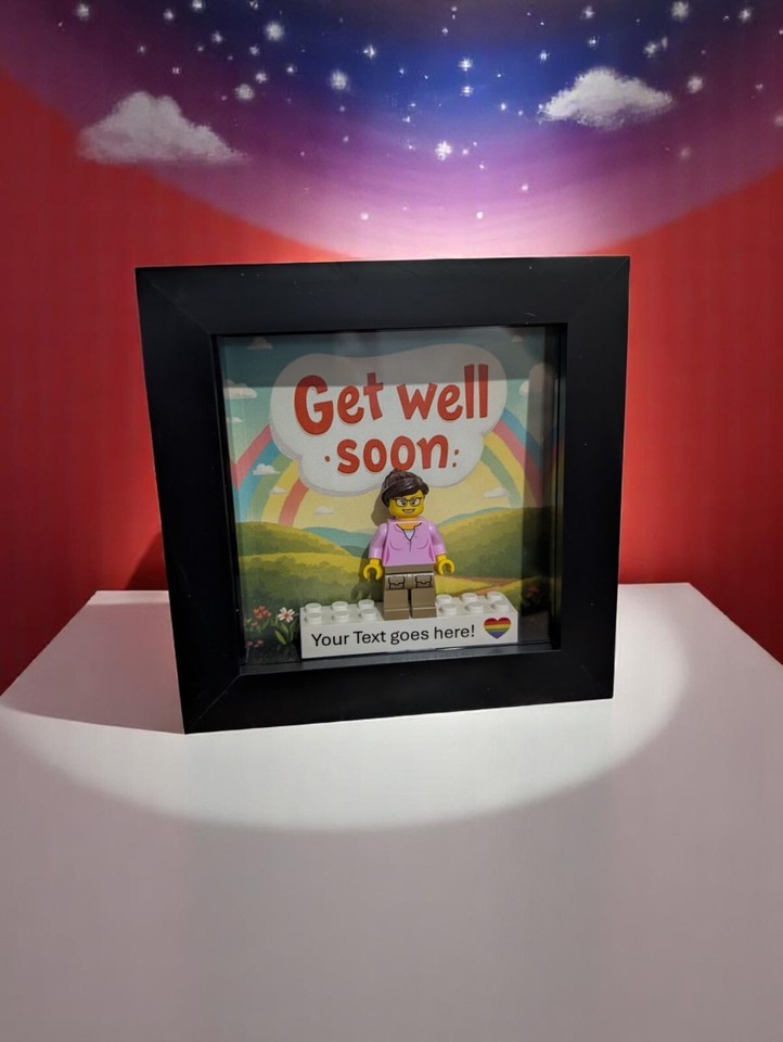 Get Well Personalised LEGO® Gift. Celebration Gift For Him &amp; Her - $16.15