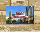 Reno Nevada Laser Engraved Wood Picture Frame Landscape (8 x 10) - £41.91 GBP