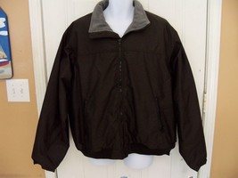 Chaps BLACK/GRAY Fleece Lined JACKET/COAT Size Xxl Men&#39;s New - £35.18 GBP
