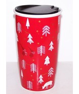 FABULOUS NEW STARBUCKS 2018 LIMITED EDITION HOLIDAY RED FOREST 12 OZ TRA... - $48.51 CAD