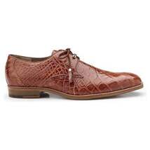 Belvedere Men's Shoes Lago Genuine Alligator Plain Toe Tassel Cognac 14010 image 6