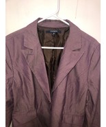 Chadwicks Womens SZ 18 Striped 2 Button Blazer Jacket W/ Pockets - €8,58 EUR