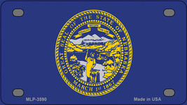 Nebraska Flag Novelty Mini Metal License Plate Tag - $282.49 MXN