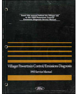 1993 Mercury Villager ]Powertrin Emissions Diagnosis Service Manual - $17.00