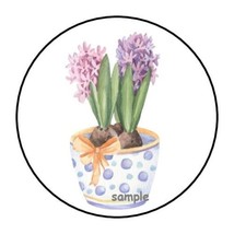 30 Watercolor Spring Flowers Envelope Seals Labels Stickers 1.5&quot; Round Floral - £5.59 GBP